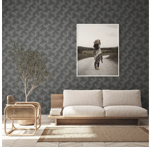 Tapet A.S CRÉATION 3D grafik svart 10,05x0,53m