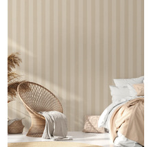 Tapet A.S CRÉATION Randig beige 10,05x0,53m