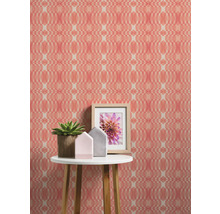 Tapet A.S. CRÉATION Retro geometrisk röd 10,05x0,53m