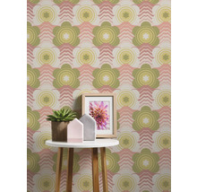 Tapet A.S. CRÉATION Retro blom rosa 10,05x0,53m