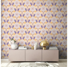 Tapet A.S. CRÉATION Retro blom lila 10,05x0,53m