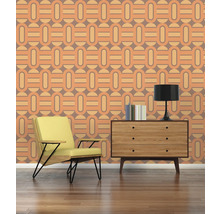 Tapet A.S. CRÉATION Retro orange 10,05x0,53m