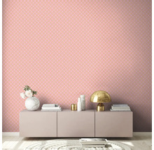 Tapet A.S. CRÉATION Retro rosa 10,05x0,53m