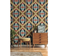 Tapet A.S. CRÉATION Retro ornament blå 10,05x0,53m