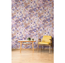 Tapet A.S. CRÉATION Retro blom lila 10,05x0,53m