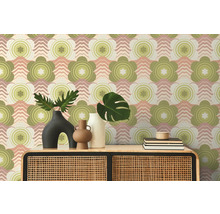 Tapet A.S. CRÉATION Retro blom rosa 10,05x0,53m