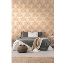 Tapet A.S. CRÉATION Retro blom vit 10,05x0,53m