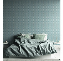 Tapet A.S. CRÉATION Retro geometrisk blå 10,05x0,53m