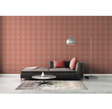 Tapet A.S. CRÉATION Retro geometrisk röd 10,05x0,53m