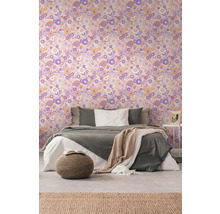 Tapet A.S. CRÉATION Retro blom lila 10,05x0,53m