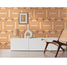 Tapet A.S. CRÉATION Retro orange 10,05x0,53m