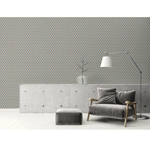 Tapet A.S. CRÉATION Retro grafisk blå 10,05x0,53m