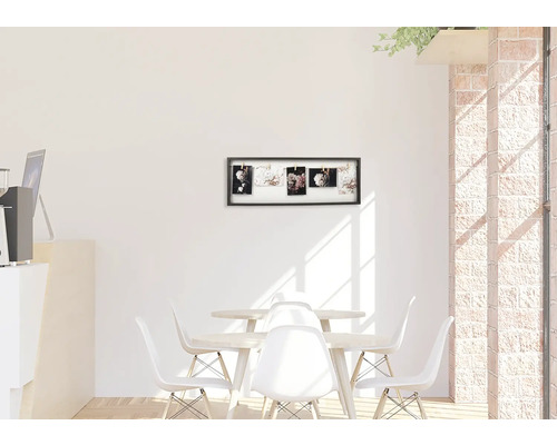 Dekorativ fotoram med blommönster i matsalen