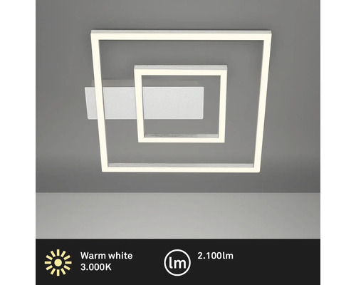 Fyrkantig LED taklampa med varmvitt ljus