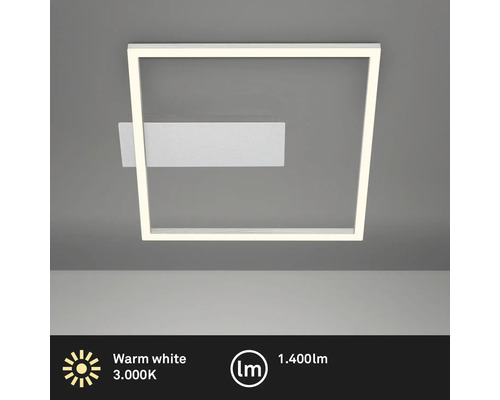 Fyrkantig LED-taklampa med varmvitt ljus