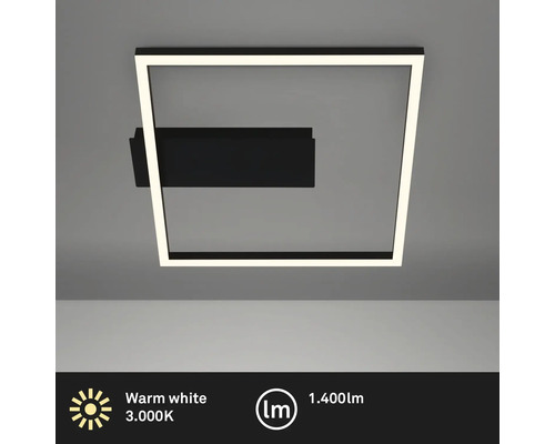 Fyrkantig taklampa med LED-ram