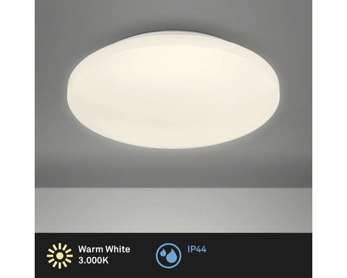 Rund taklampa med varmvitt ljus och IP44-skyddsklass