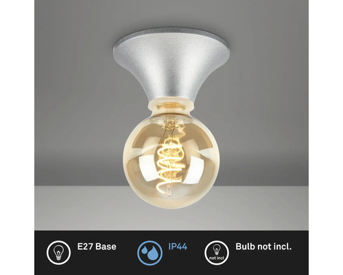 Taklampa med E27 sockel, skyddsklass IP44