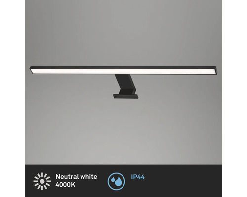 Svart LED-vägglampa