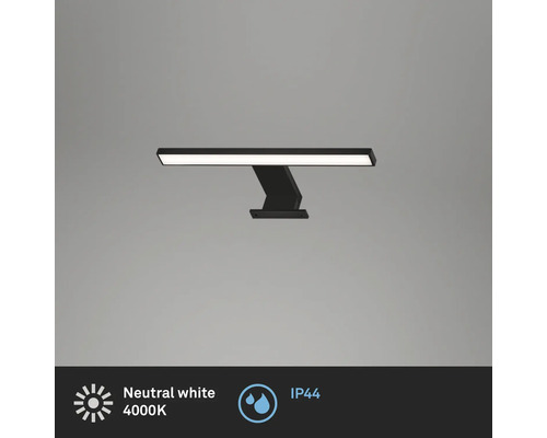 Svart LED-vägglampa för inomhusbruk