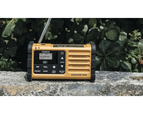 Sangean Survivor DAB byggnadsradio med antenn