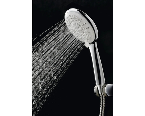 Handdusch med rinnande vatten