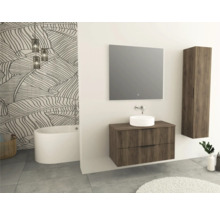 Bänkskiva JUNGBORN Quattro nove valnöt borstad matt tvättställs-skiva 101x46 cm