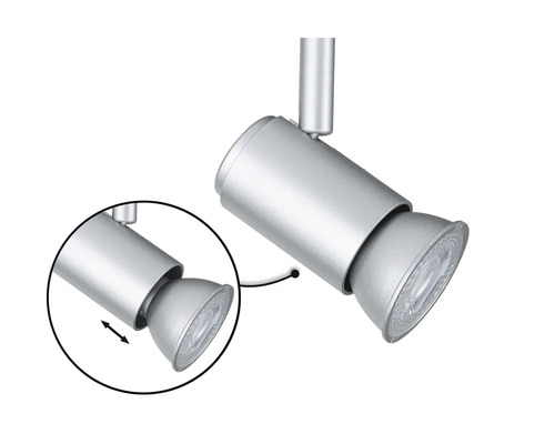 Skenspotlight med justerbart lamphuvud