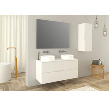 Högskåp JUNGBORN Quattro sedici vit matt med integrerat handtag 35x100x35 cm