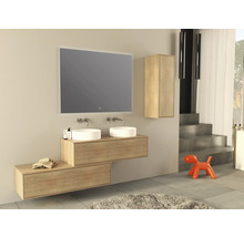 Tvättställsunderskåp JUNGBORN Nove ek tobak matt trycköppning utan handtag 120x30x46 cm