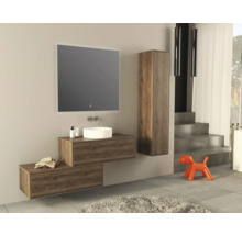 Bänkskiva JUNGBORN Quattro nove valnöt borstad matt tvättställs-skiva 101x46 cm