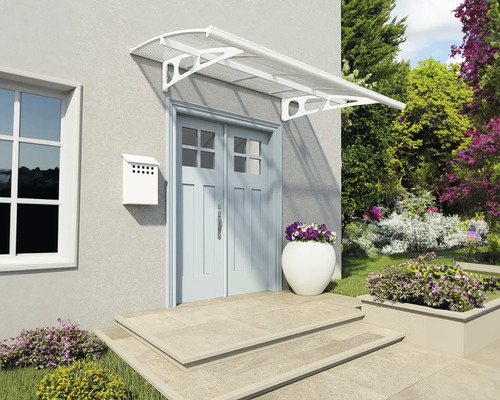 Entré med tak och brevlåda