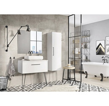 Badrumsspegel JUNGBORN kantig plastram 90x80x1,9 cm