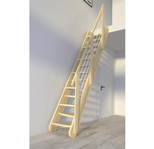 Spartrappa PERTURA Kybele rak 12 steg obehandlad Fichte massiv Fichte öppen furu vit B: 61.5 cm exkl. sättsteg