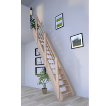 Spartrappa PERTURA Kybele rak 12 steg obehandlad bok bok öppen bok vit B: 61.5 cm exkl. sättsteg