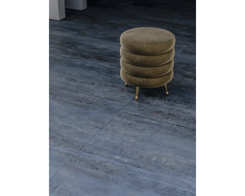 Stoppad rund pall med tre ben