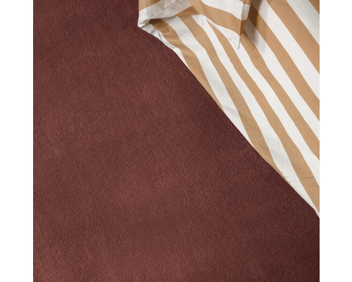 Närbild av en yta och randigt tyg