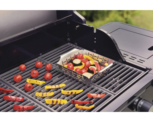 Grönsaker på grill med grönsaksskål