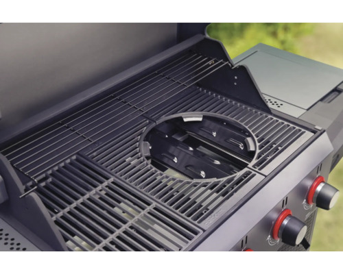 Grill med grillgaller och varmhållningsgaller