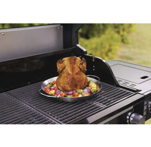 Grillad kyckling med grönsaker på en grill