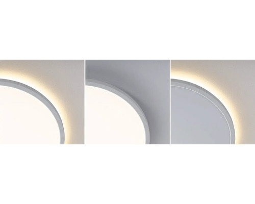 Närbild av en rund LED-taklampa