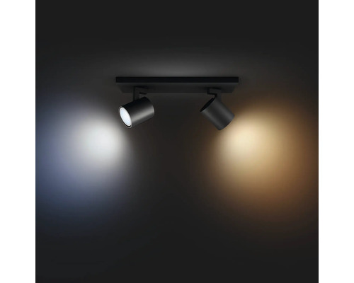 Taklampa med två spotlights