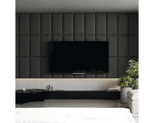Textilpanel Bouclé grafit 30x60cm