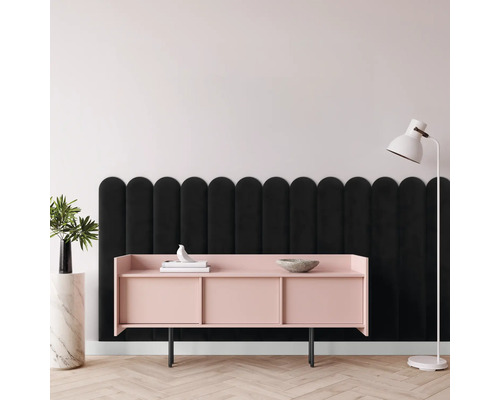 Textilpanel Riviera svart 15x90cm