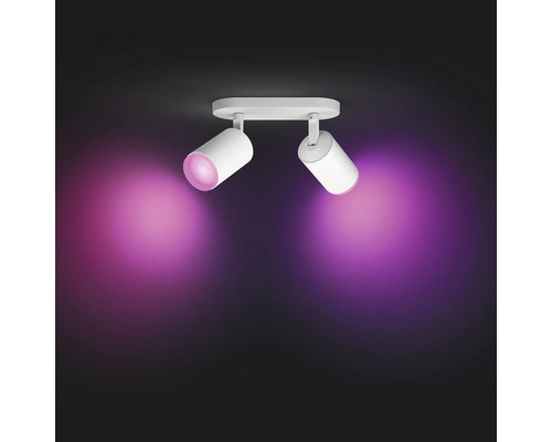 Taklampa med två spotlights