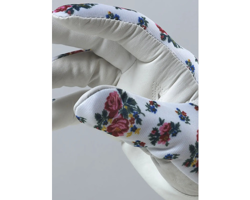 Trädgårdshandske med blommönster