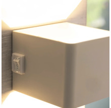 Fyrkantig vägglampa med strömbrytare