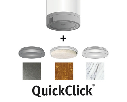 QuickClick möbelglidare med olika ytor att välja mellan