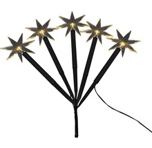 Stjärngirlang med fem lampor för utomhusbruk