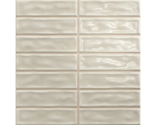 Kakel Sticks Noa greige glans 20x20 cm Rektangulära, ljusa keramiska väggplattor